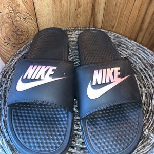 Never worn Nike Slides!!